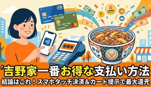 【結論】吉野家で一番お得な支払い方法